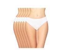 Avet Pack de 6 Bragas Midi Microfibra 32174 (FR/ES, Letras, XL, Regular, Regular, Blanco)