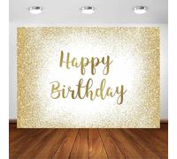 Avezano Telón de fondo dorado para fotos de cumpleaños para mujeres y niñas, fondo dorado con purpurina dorada, decoración de fiesta de cumpleaños, princesa, niña, dulce 16, fondo de fotografía de