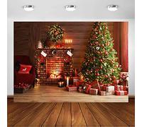Avezano Telones de fondo de Navidad de 1,8 x 1,2 m para fotografía, chimenea, decoración de árbol de Navidad para niños, telón de fondo de fotos