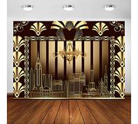 Avezano The Great Gatsby Backdrop 1920s Photography Background Retro Roaring 1920's Luxury Party Feliz cumpleaños Decoración de la Boda Imágenes Fondo Photo Booth Studio Props(7 pies x 5 pies)