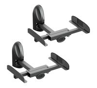 AVF Traditional Steel Side Clamping Speaker Mounts in Black (Set of 2)
