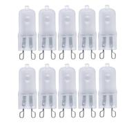 Avfora 10 piezas de bombillas halógenas G9 con carcasa esmerilada de color blanco cálido de 2800 K a 3000 K, adecuadas para reemplazar hornos, gabinetes y luces de hornos, 40 W, 10 piezas, G9, 220 V