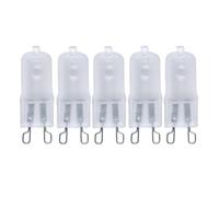 Avfora 10 piezas de bombillas halógenas G9 con carcasa esmerilada de color blanco cálido de 2800 K a 3000 K, adecuadas para reemplazar hornos, gabinetes y luces de hornos, 40 W, 5 piezas, G9, 220 V