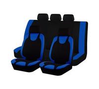 AVFORA Cubreasientos Protectores Juego Completo Accesorios para Automóviles, Protectores Asientos Coche, Forro Universal, Cubiertas Dispositivos Interiores(Azul)