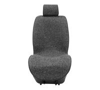 AVFORA Cubreasientos Protectores Protector Automotriz Lino Amortiguador La Cubierta Asiento Coche Respirable para El Camión Sedán SUV(1Piece Front Gray)
