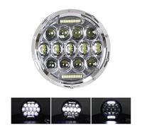 AVFORA Delantera faro Para Carretera Para Star Cafe Racer 7 "Moto Headlam 7 Pulgadas Motocicleta Faro Redondo Luces LED Halo DRL Lámpara Faros Luz