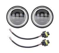 AVFORA Delantera faro Para Motocicleta Electra Glide Softail Fat Boy Para Touring Faro LED De Motor 7 Pulgadas Faros Antiniebla 4,5 Pulgadas Faros Luz