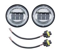 AVFORA Delantera faro Para Motocicleta Electra Glide Softail Fat Boy Para Touring Faro LED De Motor 7 Pulgadas Faros Antiniebla 4,5 Pulgadas Faros Luz