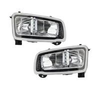 AVFORA Faros delanteros Luces Antiniebla Marco Luz Cubierta Faro Antiniebla Carcasa Moldura Rejilla Negra Exterior Coche Para Ford Para Focus RS 2015 2016 2017 2018 PRINCIPAL