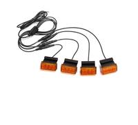 AVFORA Faros delanteros Para Ford Para Tundra Tank Luz Rejilla Delantera Coche Universal Lámpara Circulación Diurna Carcasa Amarilla Ahumada Luz Advertencia Faro LED Ámbar PRINCIPAL