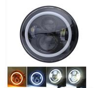 AVFORA Faros delanteros Para JEEP Para Wrangler JK TJ 2000-2009 2010 2011 2012 2013 2014 2015 12V Led 7 Pulgadas Faro Redondo DRL Luces Coche Haz Alto Y Bajo DOT E9 7 "faro PRINCIPAL