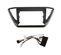 AVFORA Panel Radio para Hyundai para Verna para Accent para Solaris 2 9 Pulgadas Unidad Principal Android Marco Radio Coche Estéreo Fascias Plateado/Negro Fascia Marco