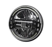 AVFORA Para Touring Para Softail Para Heritage Para Street Para Glide Para Road Para King Proyector De Faros LED Para Motocicleta De 5,75/7 Pulgadas 90W Faro Delantero(7 inch Black)