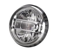AVFORA Para Touring Para Softail Para Heritage Para Street Para Glide Para Road Para King Proyector De Faros LED Para Motocicleta De 5,75/7 Pulgadas 90W Faro Delantero(7 inch Silver)