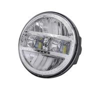 AVFORA Para Touring Para Softail Para Heritage Para Street Para Glide Para Road Para King Proyector De Faros LED Para Motocicleta De 5,75/7 Pulgadas 90W Faro Delantero(5.75 inch Silver)
