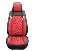 Avfpra Fundas Protectoras Asientos Coche Juego Completo (5 Plazas) Fundas Asientos Coche Estilo Ejecutivo Impermeables Piel Sintética PU Ajuste Universal Mayoría Coches Camiones SUV(Black and Red)