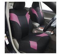 Avfpra Fundas Protectoras Asientos Coche Juego Completo Fundas Asientos Coche Fibra Jacquard Poliéster Tamaño Universal Mayoría Coches SUV Camiones Cómodo Acolchado Espuma (9 Piezas)(Pink)