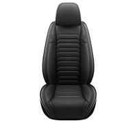 Avfpra Fundas Protectoras Asientos Coche para A4 B6 B7 B8 A6 4F C5 C6 C7 A7 Q2 Q3 Q2L Q5 Q7 Accesorios Interiores Automóviles Lujo Fundas Universales Cuero PU Asientos(1PC-Black)