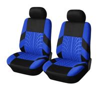 Avfpra Fundas Protectoras Asientos Coche para Chevrolet, Diseño Universal Detalle Huella Neumático Asientos Coche Juego Fundas(Blue-2PCS)