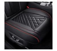Avfpra Fundas Protectoras Asientos Coche para Hyundai para Solaris para Sonata para Creta para Encino para Elantra Ix25 Ix35 para Kona Cojín Cuero PU Cobertura Completa(D Black Red 1 Seat)