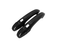 Avfpra Manija Puerta Exterior Coche Para Megane IV MK4 2016-2021 Cubierta Manija Puerta Accesorios Coche Pegatinas Juego Molduras Cromo Negro Lujo(2Smart Button)