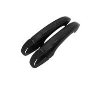 Avfpra Manija Puerta Exterior Coche Para Megane IV MK4 2016-2021 Cubierta Manija Puerta Accesorios Coche Pegatinas Juego Molduras Cromo Negro Lujo(No Smart Button)