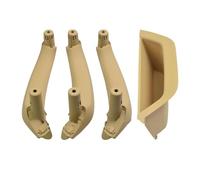Avfpra Manijas Interiores Para Coche Para X3 X4 F25 F26 2010-2017 LHD RHD Beige Negro Manija Puerta Interior Izquierda Derecha Panel Puerta Interior Manija Cubierta Embellecedora Tirar(LHD-Beige)