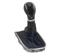 Avfpra Palanca De Cambios Para Opel Para Astra J GTC 2011-2015 Pomo Palanca Cambios Con Línea Blanca, Funda Protectora(5 Speed)