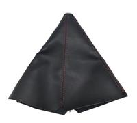 Avfpra Palanca De Cambios Pomo De Cambio Cuero Universal Coche AT MT, Funda Protectora Marchas(Red Line)