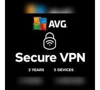 AVG Secure VPN (2 Years / 5 Devices) Key - GLOBAL