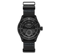AVI-8 Flyboy Airmaster Sector Meca-Quartz Watch AV-4112 de 40 mm para hombre, negro azabache, japonés