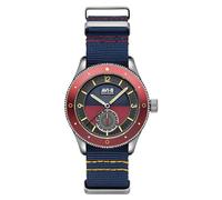 AVI-8 Flyboy Airmaster Sector Meca - Reloj de cuarzo para hombre de 40 mm con correa de nailon AV-4112, azul marino