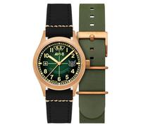 AVI-8 Flyboy Eagle Squadron - Reloj automático de bronce 85 edición limitada para hombre, 39 mm, con correa de cuero AV-4145, Coltishall