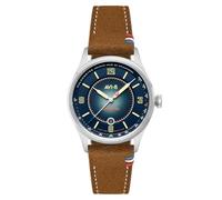 AVI-8 Flyboy Lafayette AV-4153 - Reloj automático de edición limitada para hombre de 42 mm con correa de piel, Blue Horizon