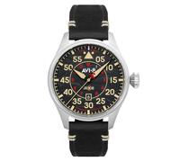 AVI-8 Hawker Hurricane Clowes - Reloj automático de edición limitada para hombre de 46 mm con correa de cuero AV-4097, Kenley, Correa
