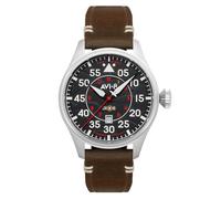 AVI-8 Hawker Hurricane Clowes - Reloj automático de edición limitada para hombre de 46 mm con correa de cuero AV-4097, Wittering, Correa