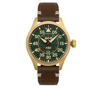 AVI-8 Hawker Hurricane Clowes - Reloj automático de edición limitada para hombre de 46 mm con correa de cuero AV-4097, Northolt, Correa