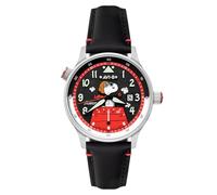 AVI-8 Hawker Hurricane McKellar Dual Time Peanuts Snoopy Flying Ace - Reloj de edición limitada para hombre, 43,5 mm, con correa de cuero AV-4151, Correa