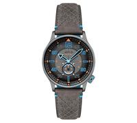 AVI-8 Hawker Typhoon Baldwin - Reloj automático para hombre de 42 mm con correa de cuero AV-4119, Azul (Iron Blue), Baldwin Automatic