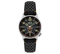 AVI-8 Reloj automático Hawker Typhoon Baldwin para hombre de 42 mm con correa de cuero AV-4119, Correa