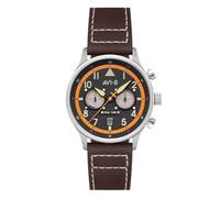 AVI-8 Hawker Hurricane Classic - Reloj cronógrafo para hombre, 43,5 mm, edición de museos de guerra imperial, con correa de cuero AV-Imperial, Kensington