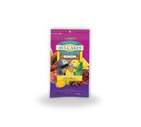 AVI-Cakes Delicias de Frutas para Loros, Snacks Gourmet con Arándanos, Dátiles, Papaya, Piña y Mango, 227g