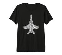 Aviación Fonético Alfabeto Palabras FA-18 Avión Militar Jet Camiseta Premium