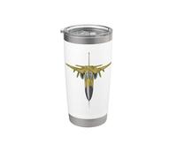 Aviación militar F 111 Aardvark Fighter Supersónico Vaso térmico de acero inoxidable de doble pared