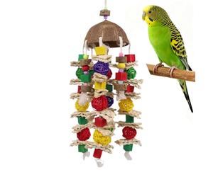 Avian Gadgets: Pasatiempos a Prueba de mordiscos de arcoíris, baratijas de enriquecimiento suspendidas animadas, de Criaturas aladas estimulantes, animadores de Pulido de mandíbulas Estampada