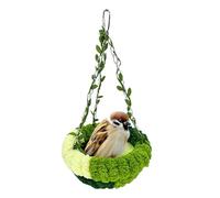 Avian Sanctuary - Marco de de pájaros, soporte de hamaca de felpa cálida, casa de cama para loros, enfermería avanzada de hábitat, equipo de cría doméstica, pequeños herrajes textiles sintéticos