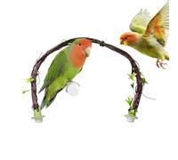 Avian Vertical Plaything - Rama de entrenamiento textual, escalera de hábitat duradera, herramienta de estimulación del comportamiento comprometido, para compañeros, mantenimiento de mascotas, jaula