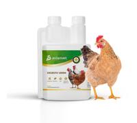 Avianvet Digestivo Vermin Gallinas | Suplemento Digestivo Natural con Orégano, Ajo y Romero | Equilibrio Intestinal y Bienestar Digestivo en Aves de Corral 200 ml