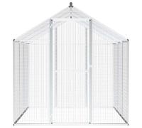 Aviario exterior de aluminio para animales pequeños 183 x 178 x 194 cm - Recinto robusto con malla de alambre para jardín y recinto al aire libre - duradero y resistente a la intemperie