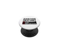 Aviation Cheat Codes Divertido Piloto Avion Transpondedor PopSockets PopGrip Adhesivo